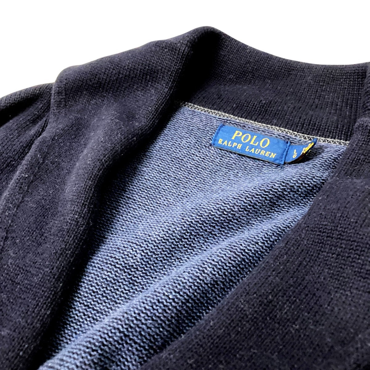 POLO RALPH LAUREN レタードカーディガン 古着・中古-3枚目のアイテム画像
