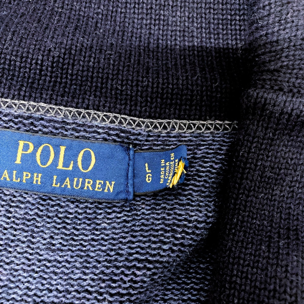 POLO RALPH LAUREN レタードカーディガン 古着・中古-4枚目のアイテム画像