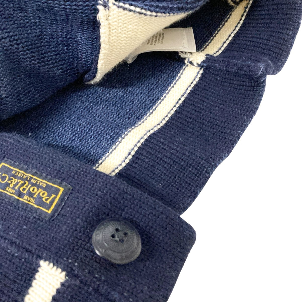 POLO RALPH LAUREN レタードカーディガン 古着・中古-5枚目のアイテム画像
