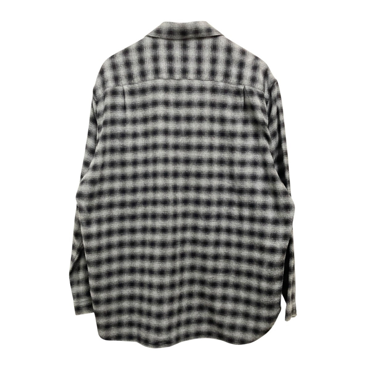 専用！　未使用級◎スティーブンアラン　チェックシャツ　レギュラー　オーバーサイズ Steven Alan＞ ネル オンブレー チェック レギュラーカラー
