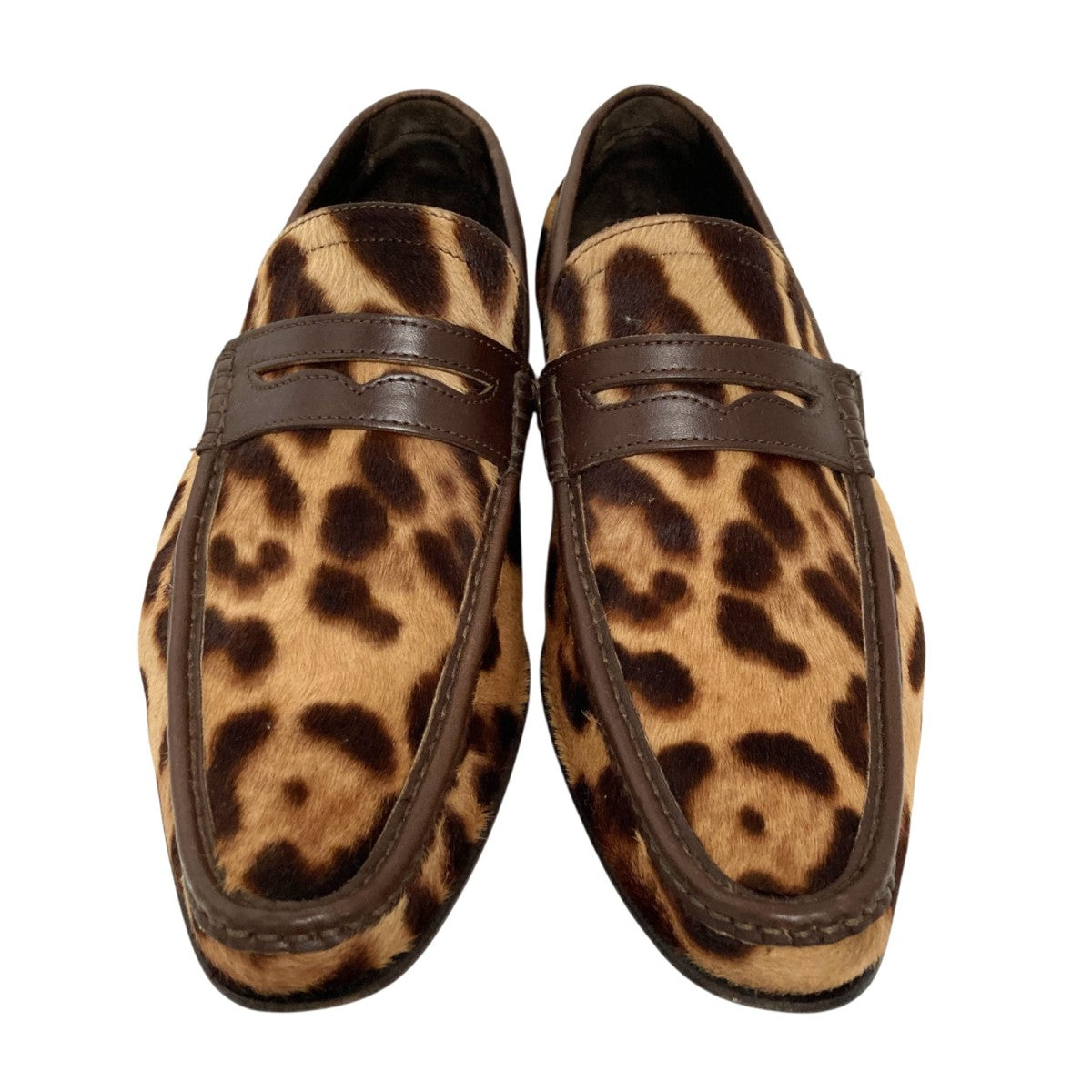 DOLCE ＆ GABBANA(ドルチェアンドガッバーナ) レオパード柄ハラコ