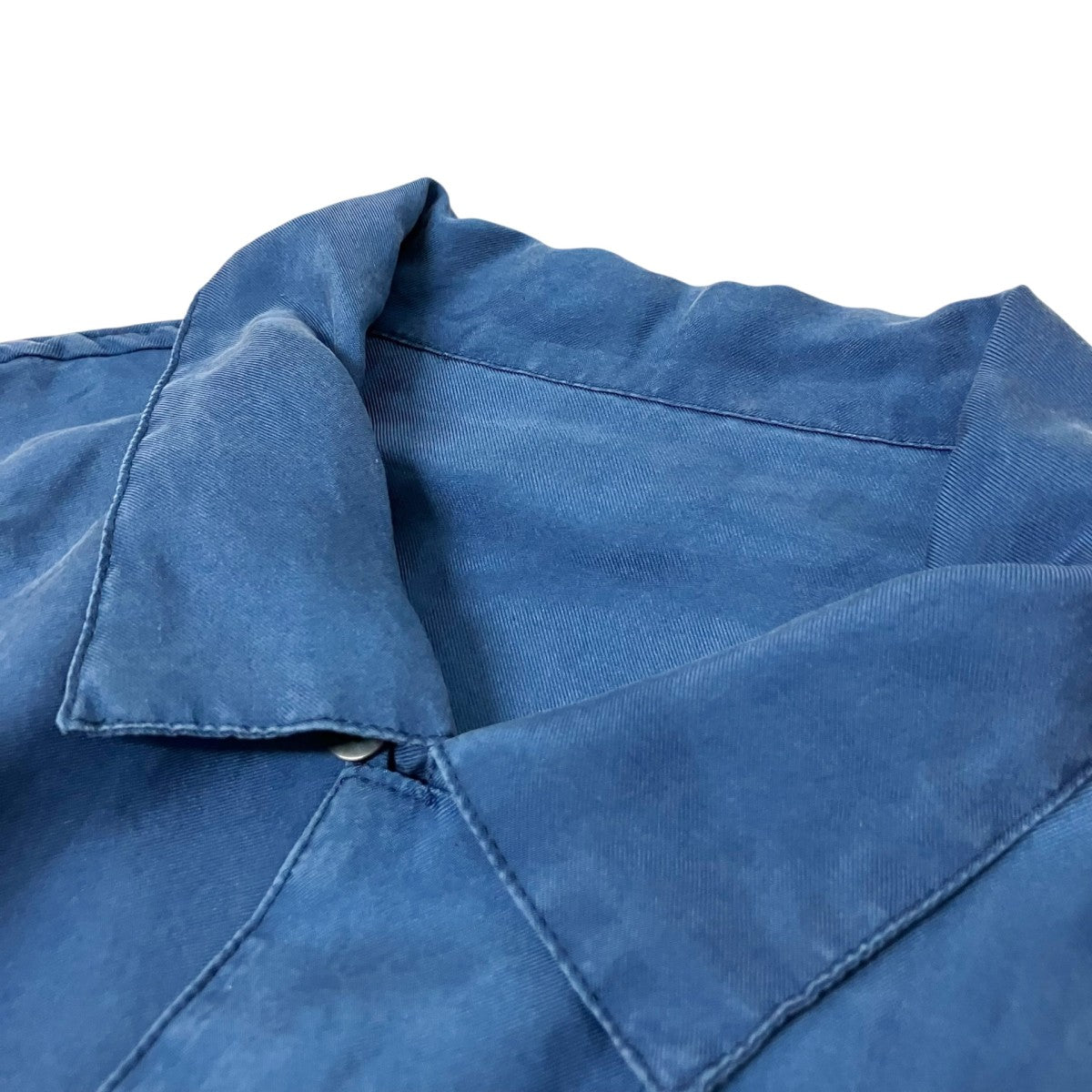 Porter Classic H／W INDIGO SILK SHIRTオープンカラーシャツPC 024 3337 0040 0014 古着・中古-3枚目のアイテム画像