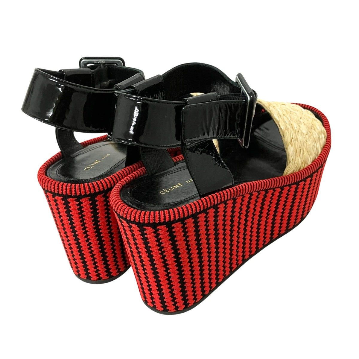 CELINE(セリーヌ) Strap Wedge Sandalウェッジソールサンダル
