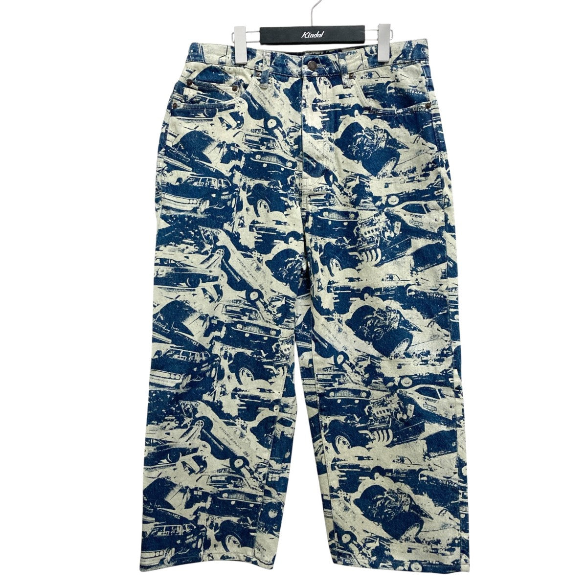 Cars Baggy Jeans総柄デニムパンツ