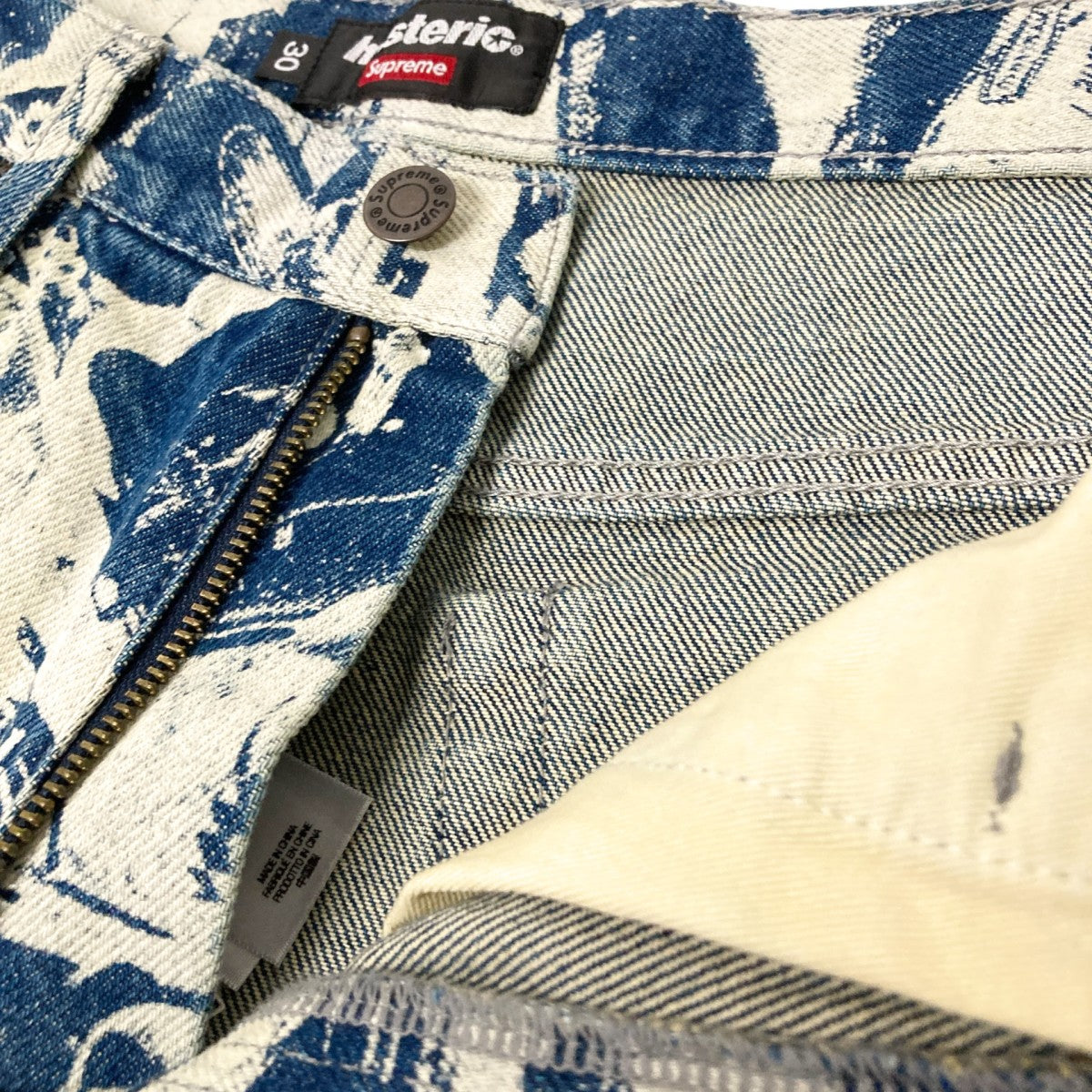 Cars Baggy Jeans総柄デニムパンツ