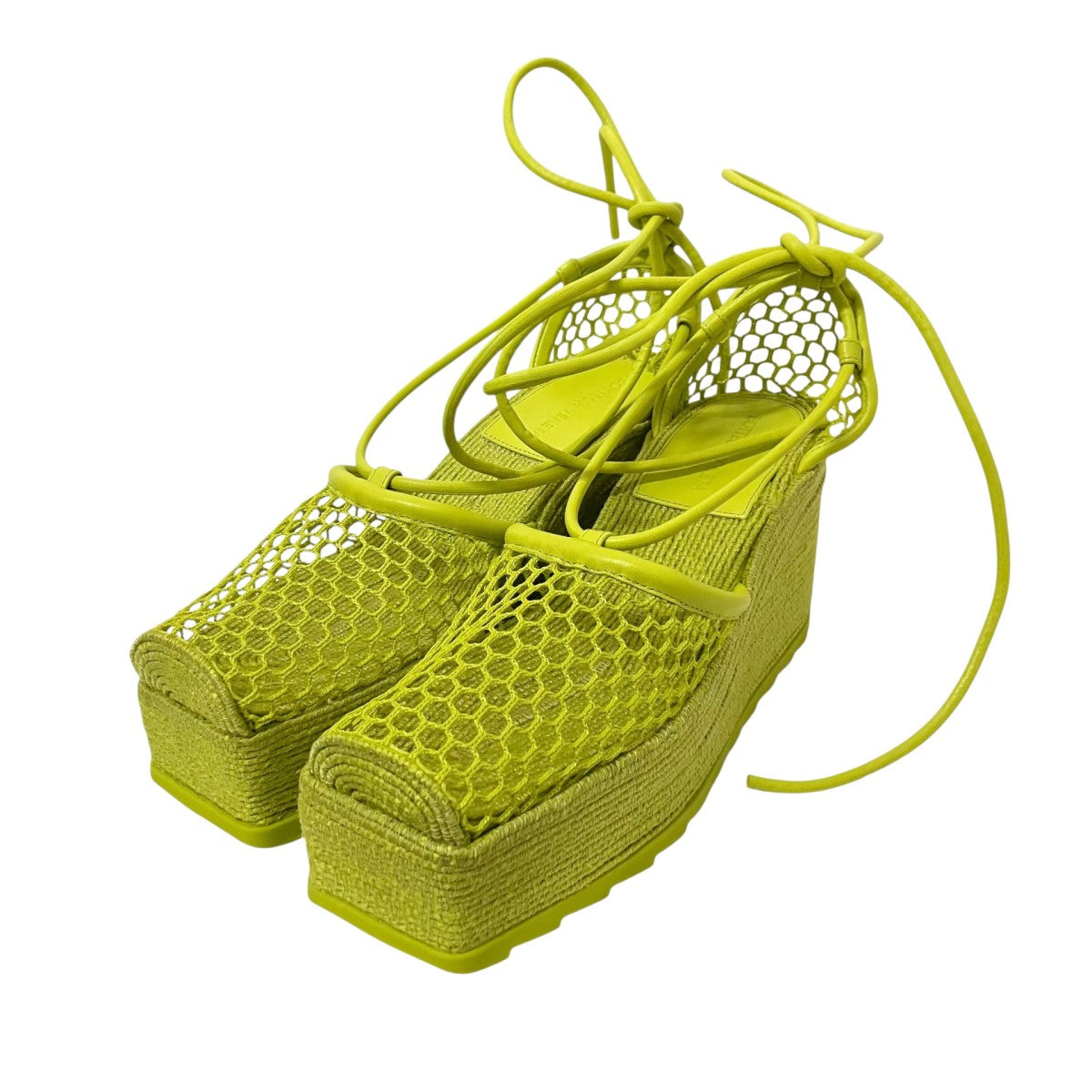 BOTTEGA VENETA ストレッチ ウェッジソールサンダル 古着・中古-1枚目のアイテム画像