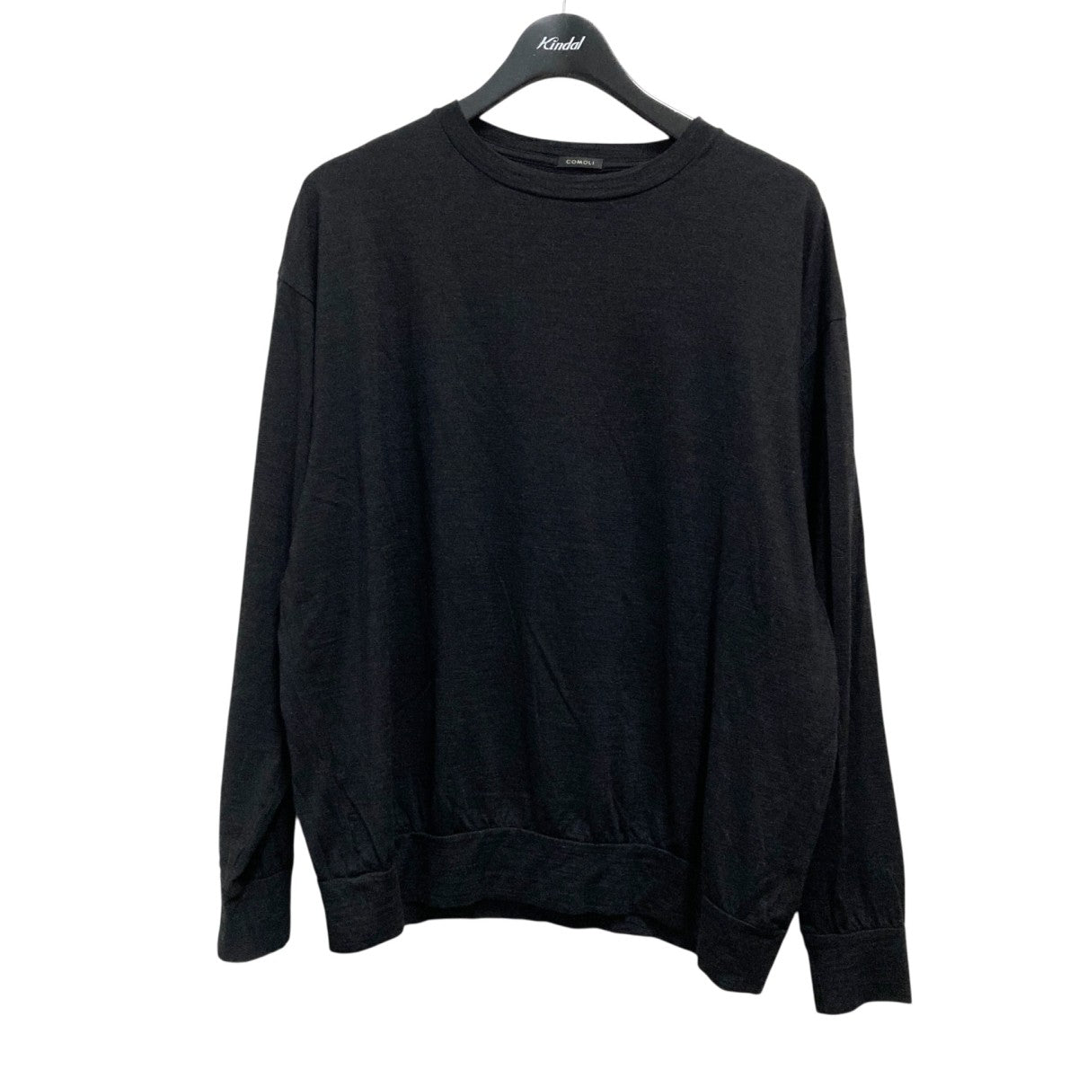 COMOLI(コモリ) サマーウール長袖クルーY03 05022 Y03 05022 ブラック
