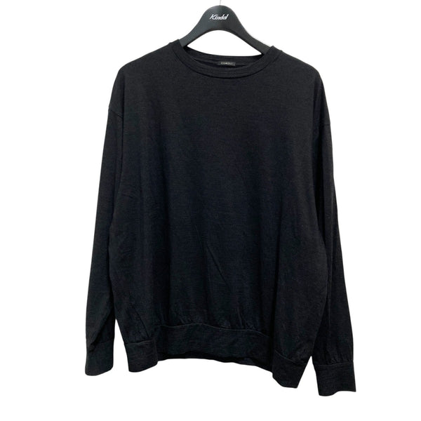 COMOLI(コモリ) サマーウール長袖クルーY03 05022 Y03 05022 ブラック