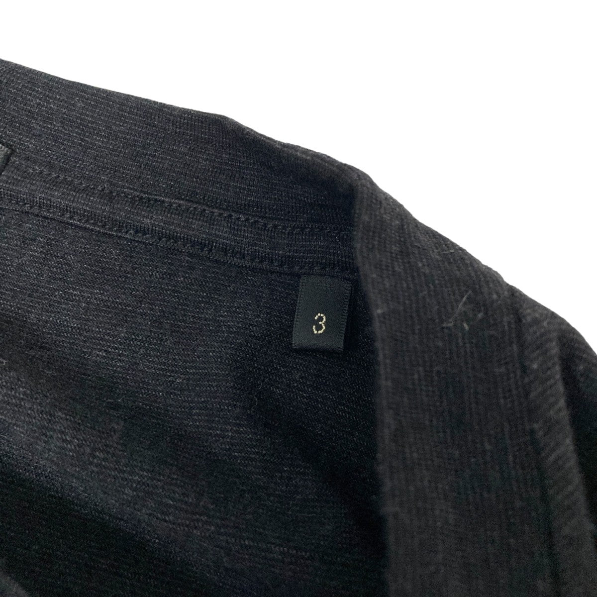 COMOLI(コモリ) サマーウール長袖クルーY03 05022 Y03 05022 ブラック