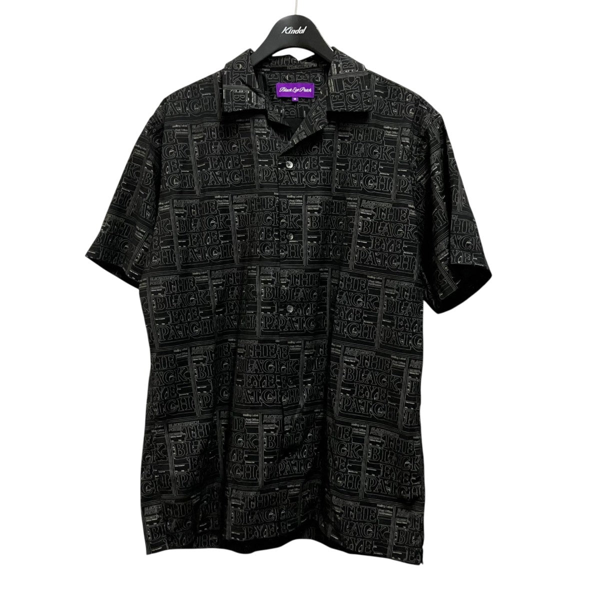 BlackEyePatch PRIORITY LABEL S／S RAYON SHIRT総柄シャツ 古着・中古-1枚目のアイテム画像