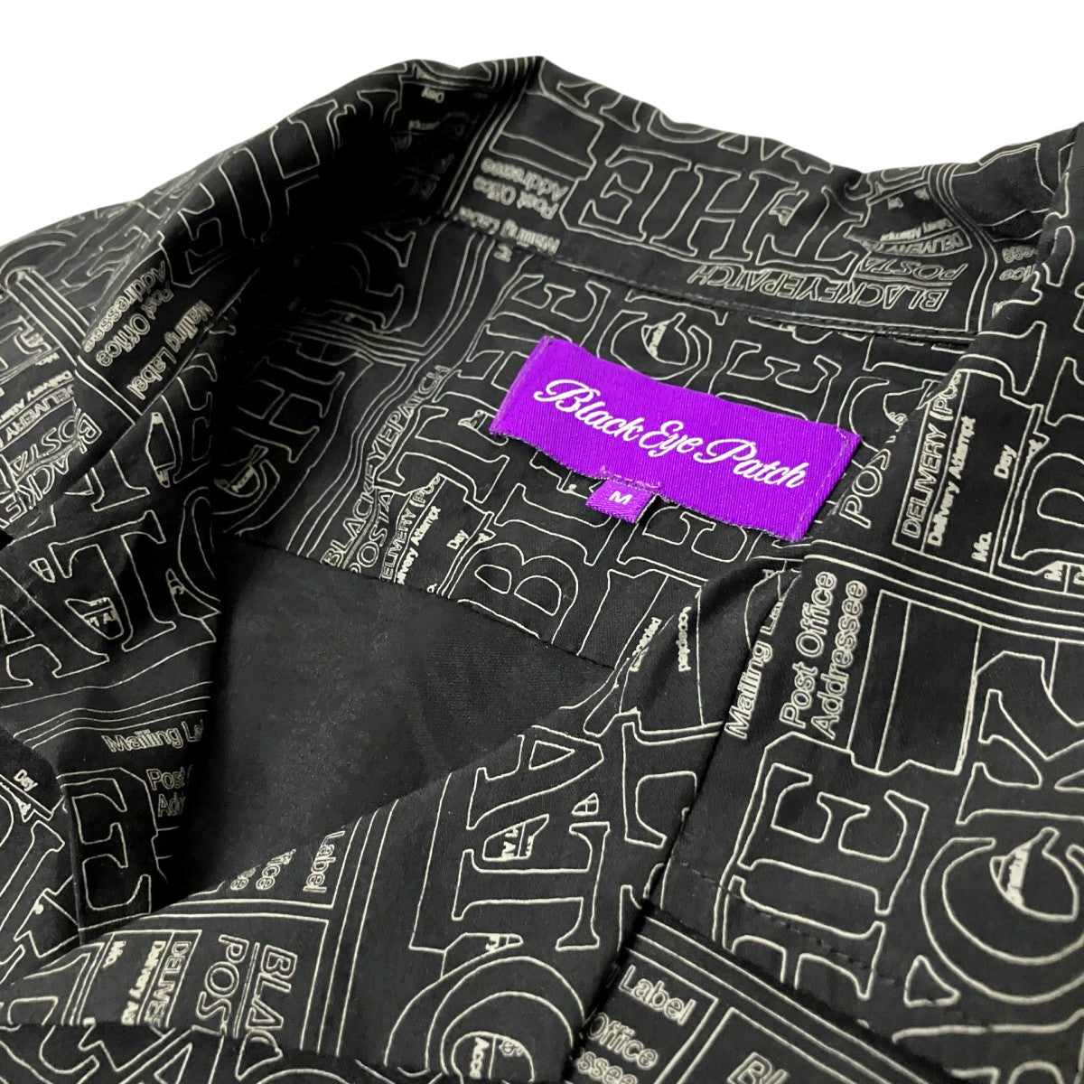 BlackEyePatch PRIORITY LABEL S／S RAYON SHIRT総柄シャツ 古着・中古-3枚目のアイテム画像