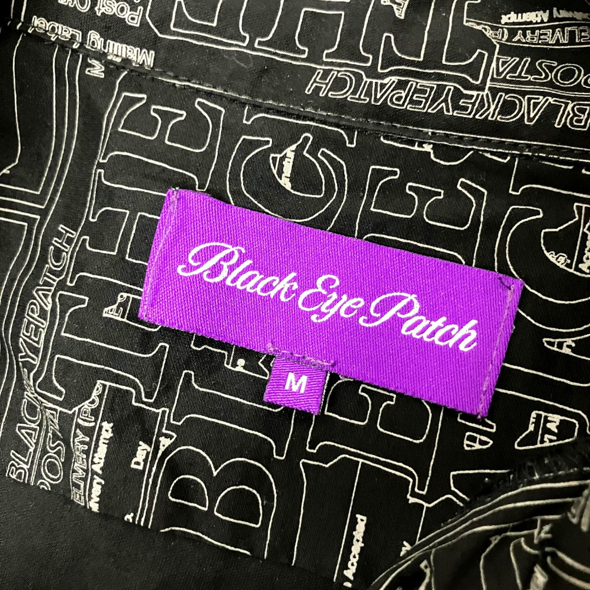 BlackEyePatch PRIORITY LABEL S／S RAYON SHIRT総柄シャツ 古着・中古-4枚目のアイテム画像