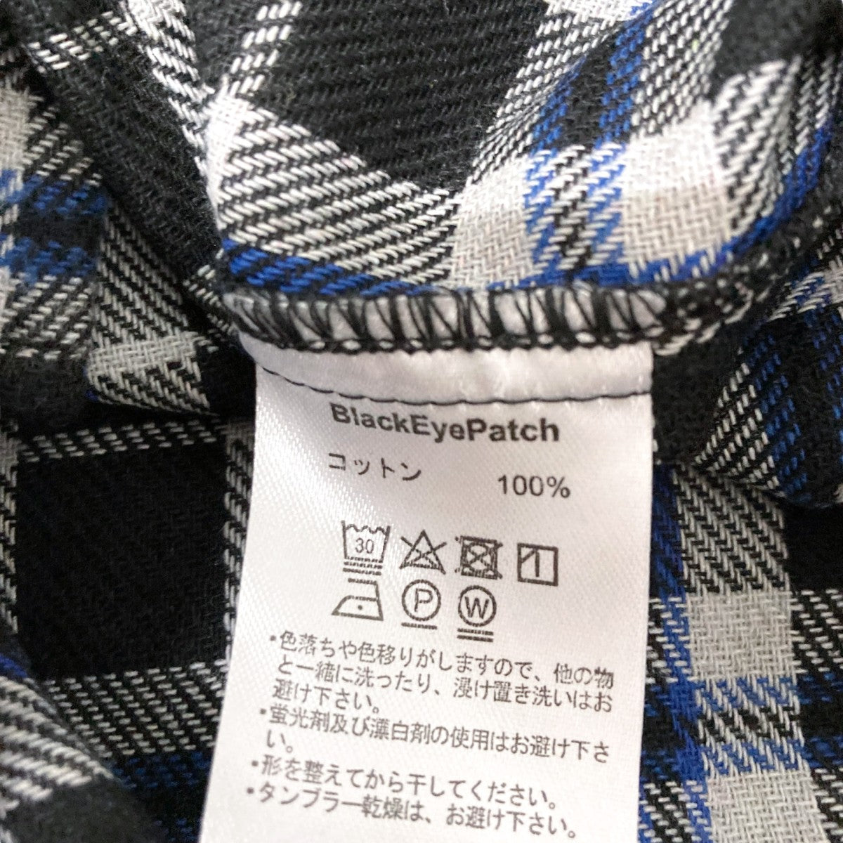 THE BLACK EYE PATCH(ブラックアイパッチ) EMBLEM FLANNEL SHIRT