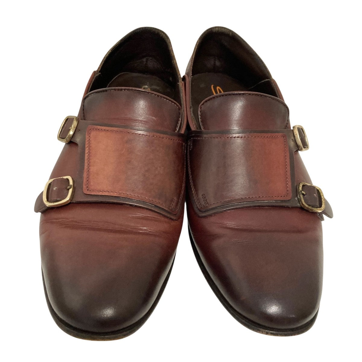Santoni(サントーニ) ダブルモンクストラップシューズ ブラウン