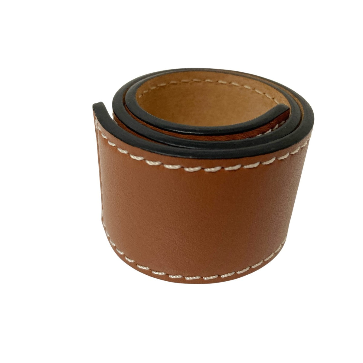 【美品】LOEWE ブレスレット　ロエベ　ブラウン スラップ ブレスレット スモール (カーフ) ブラウン - LOEWE
