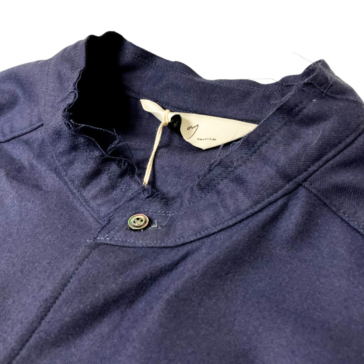 ANCELLM(アンセルム) WOOL FLANNEL LONG SHIRTロングシャツANC SH25 B