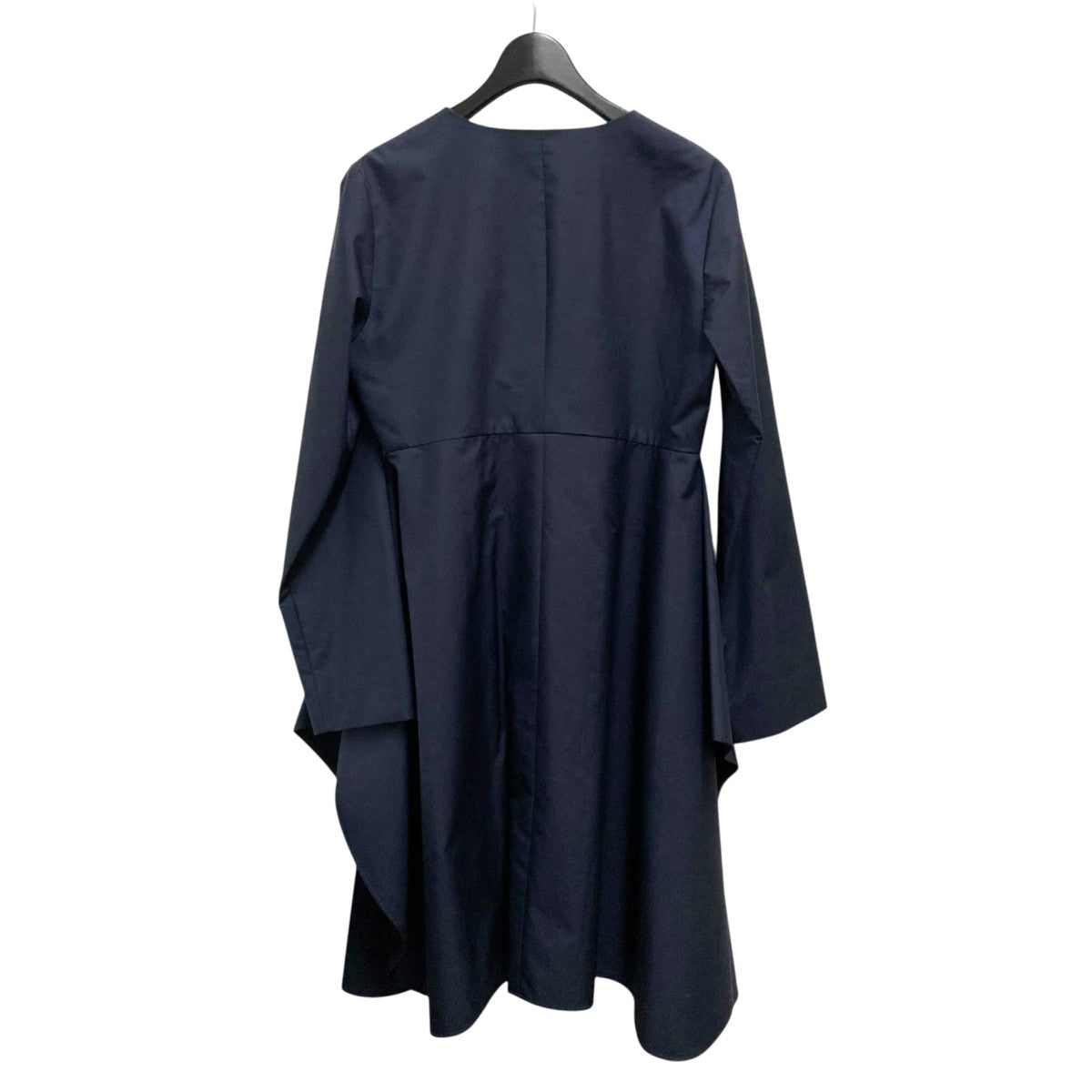 YOKO CHAN(ヨーコチャン) Asymmetrick Tuck Coatノーカラー
