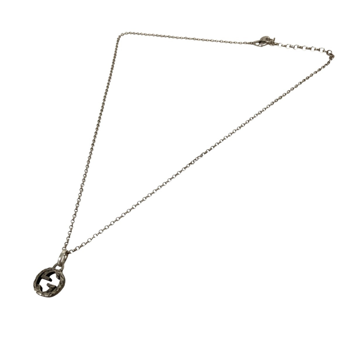GUCCI(グッチ) インターロッキングGモチーフネックレス シルバー