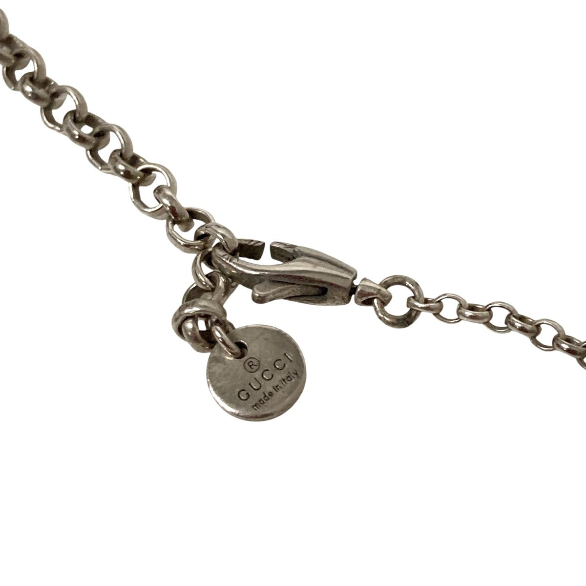 GUCCI ロゴモチーフ インターロッキングネックレス GUCCI(グッチ) インターロッキングGモチーフネックレス シルバー
