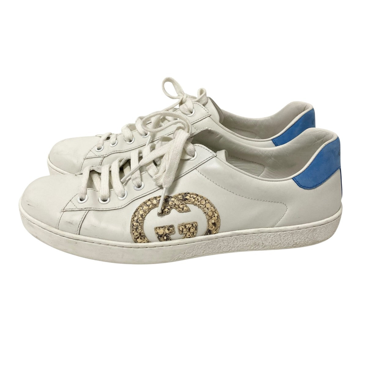 GUCCI(グッチ) ローカットスニーカー625783 625783 ホワイト×ブルー