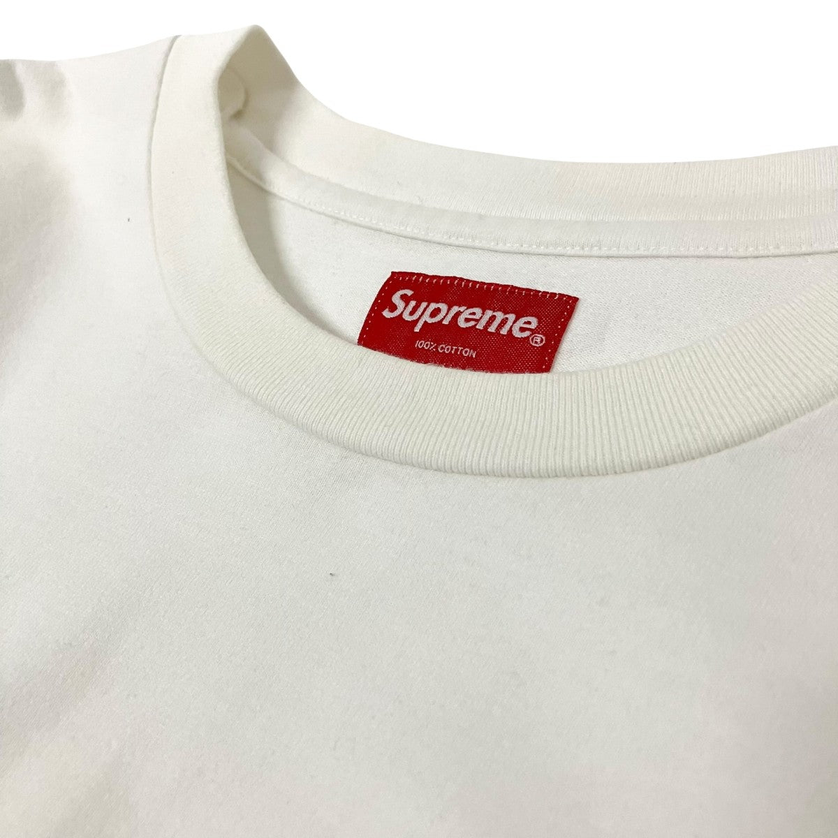 Supreme(シュプリーム) Mesh Stripe Pocket Tee半袖Tシャツ ホワイト
