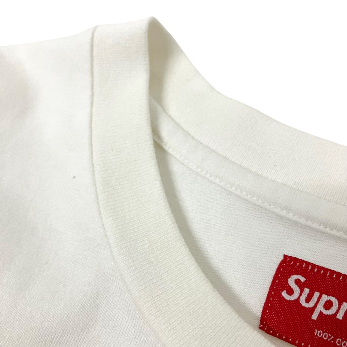 Supreme(シュプリーム) Mesh Stripe Pocket Tee半袖Tシャツ ホワイト