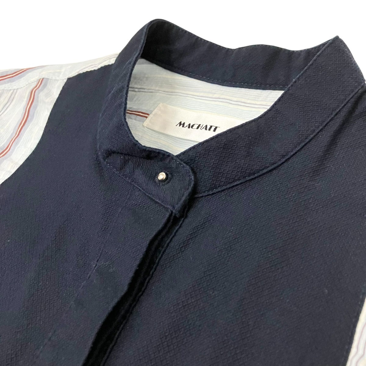 machatt ストライプノースリーブシャツ 古着・中古-3枚目のアイテム画像