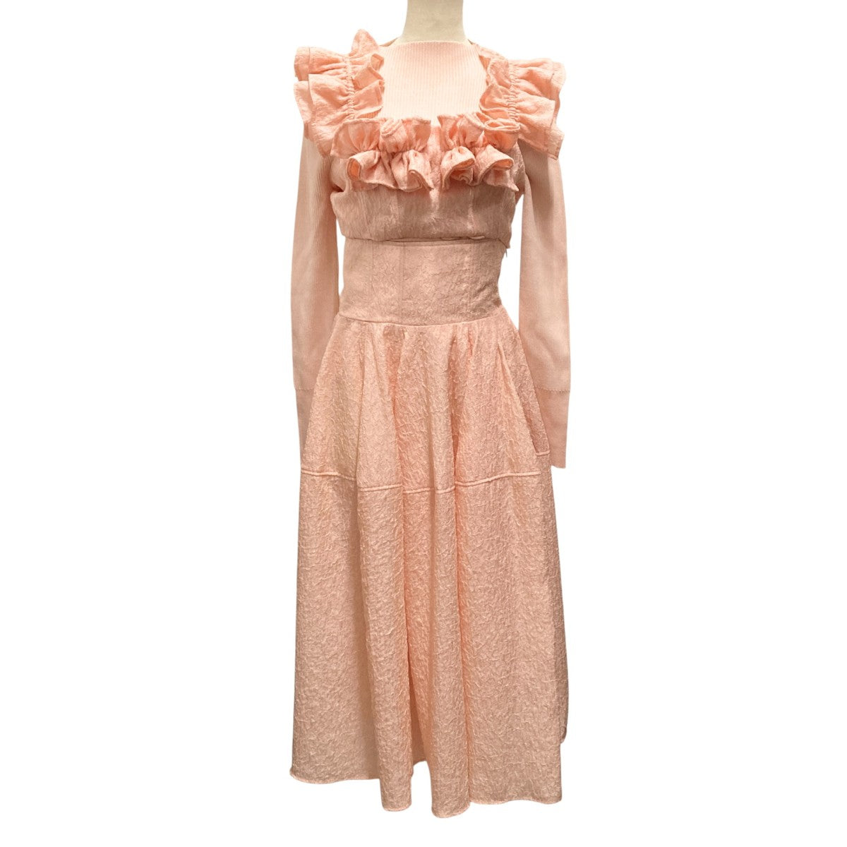 FURFUR レイヤードニットセットワンピースRWFO244097 古着・中古-1枚目のアイテム画像