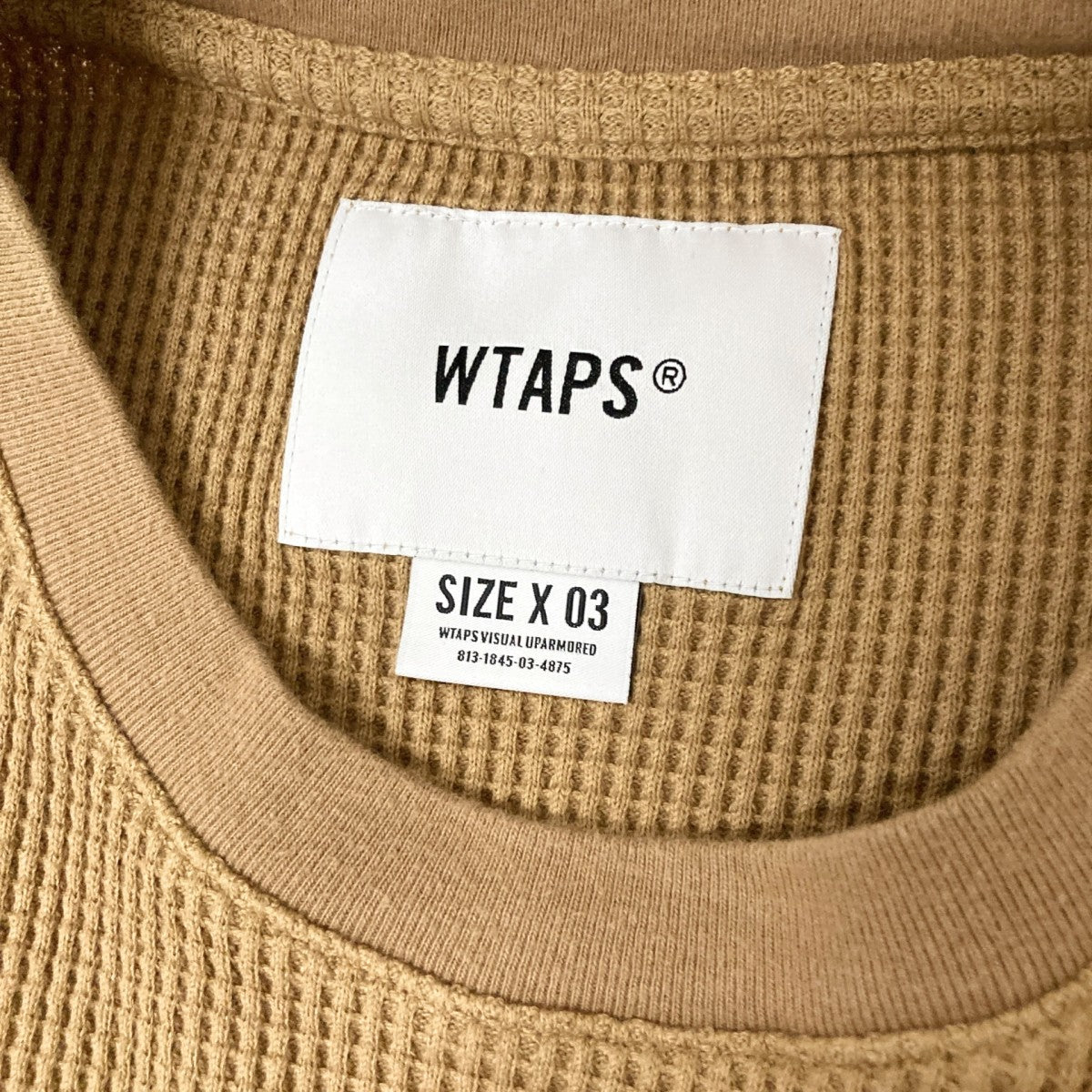 WTAPS(ダブルタップス) WAFFLE LS COPOワッフルカットソー211ATDT
