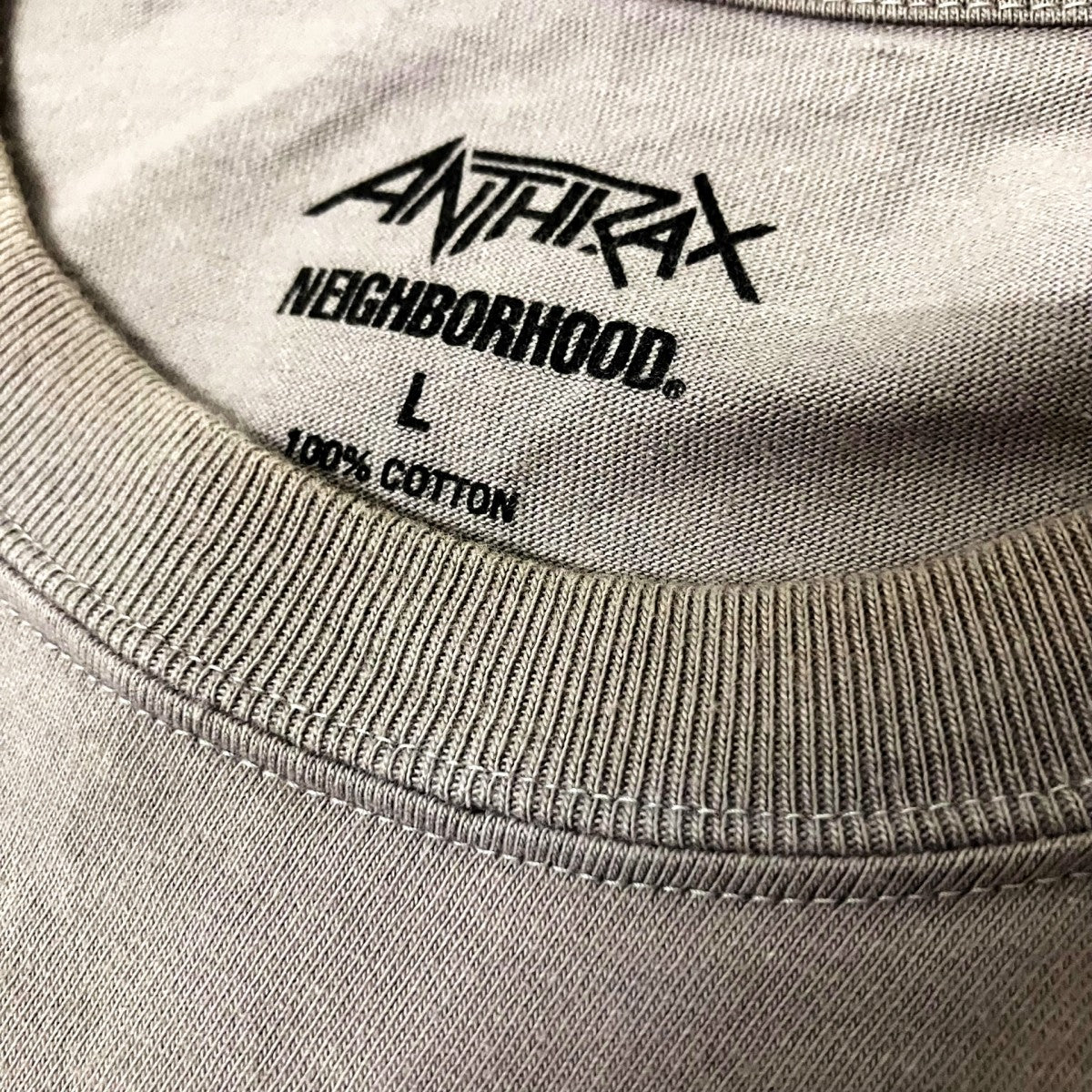 NEIGHBORHOOD×ANTHRAX 半袖Tシャツ 古着・中古-4枚目のアイテム画像