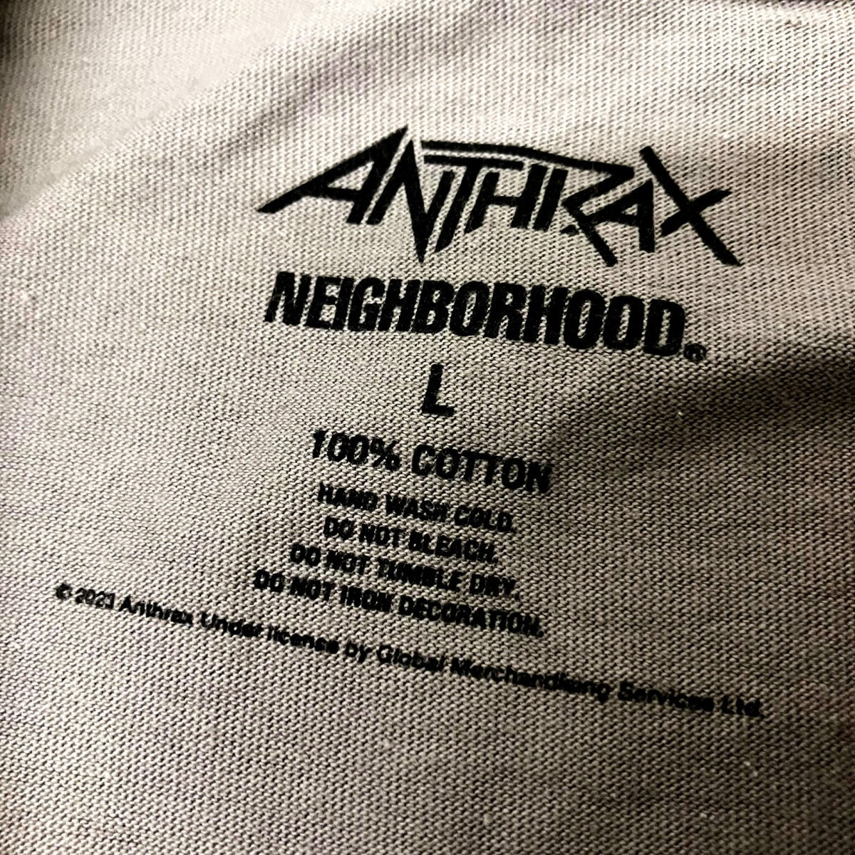 NEIGHBORHOOD×ANTHRAX 半袖Tシャツ 古着・中古-5枚目のアイテム画像