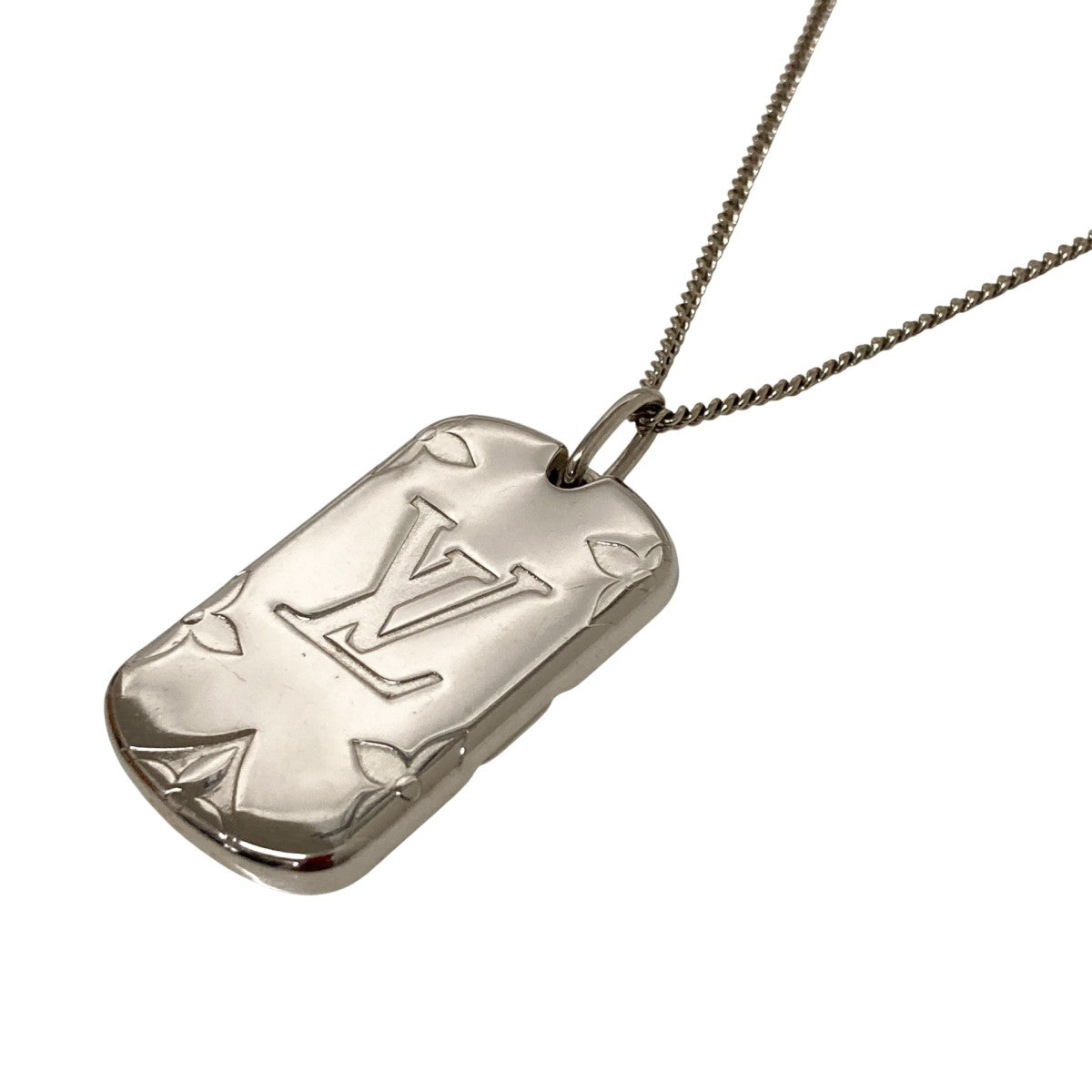 ルイヴィトン ネックレス M62484 シルバー ロケットペンダント モノグラム LOUIS VUITTON(ルイヴィトン) ロケットネックレス・モノグラムロケット