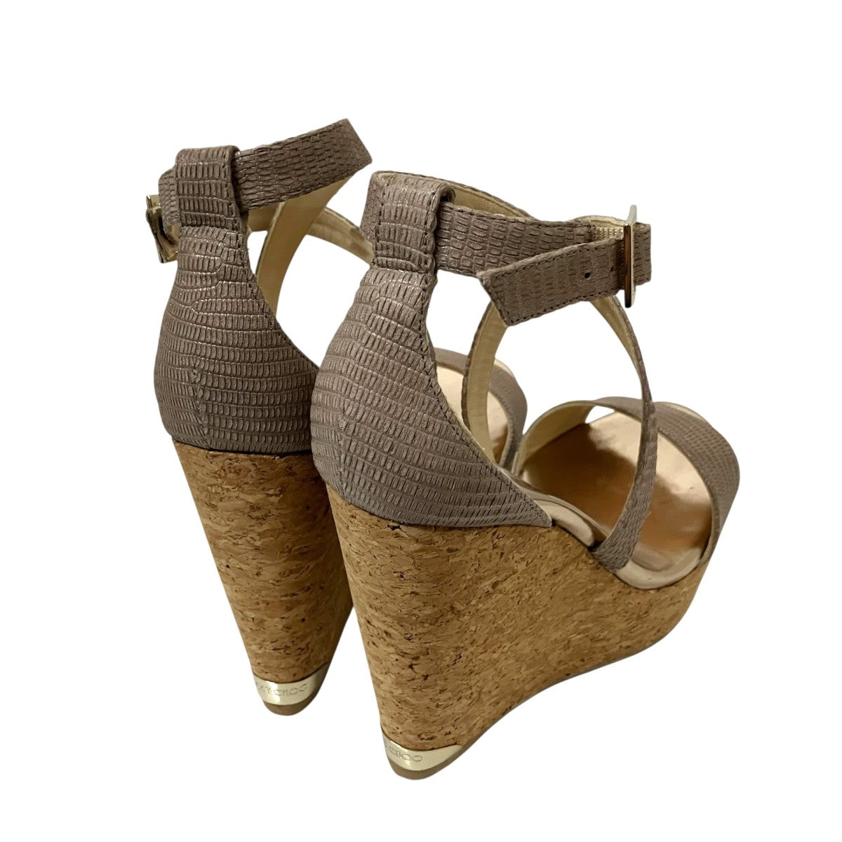 JIMMY CHOO ウェッジソールサンダルPORTIA120 古着・中古-5枚目のアイテム画像
