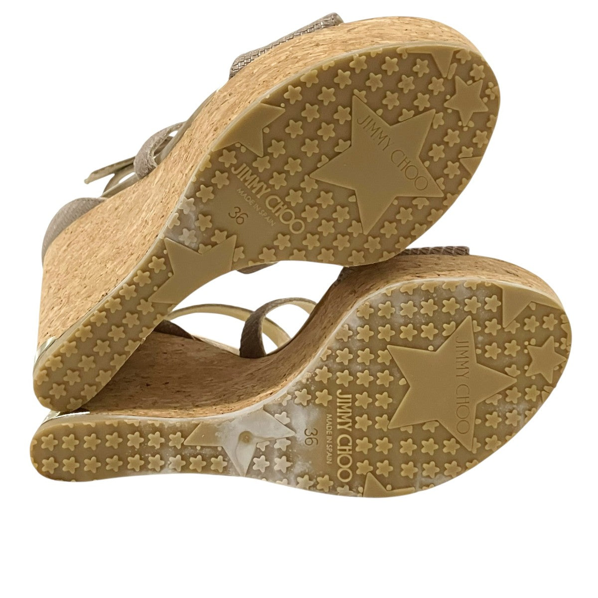 JIMMY CHOO ウェッジソールサンダルPORTIA120 古着・中古-8枚目のアイテム画像