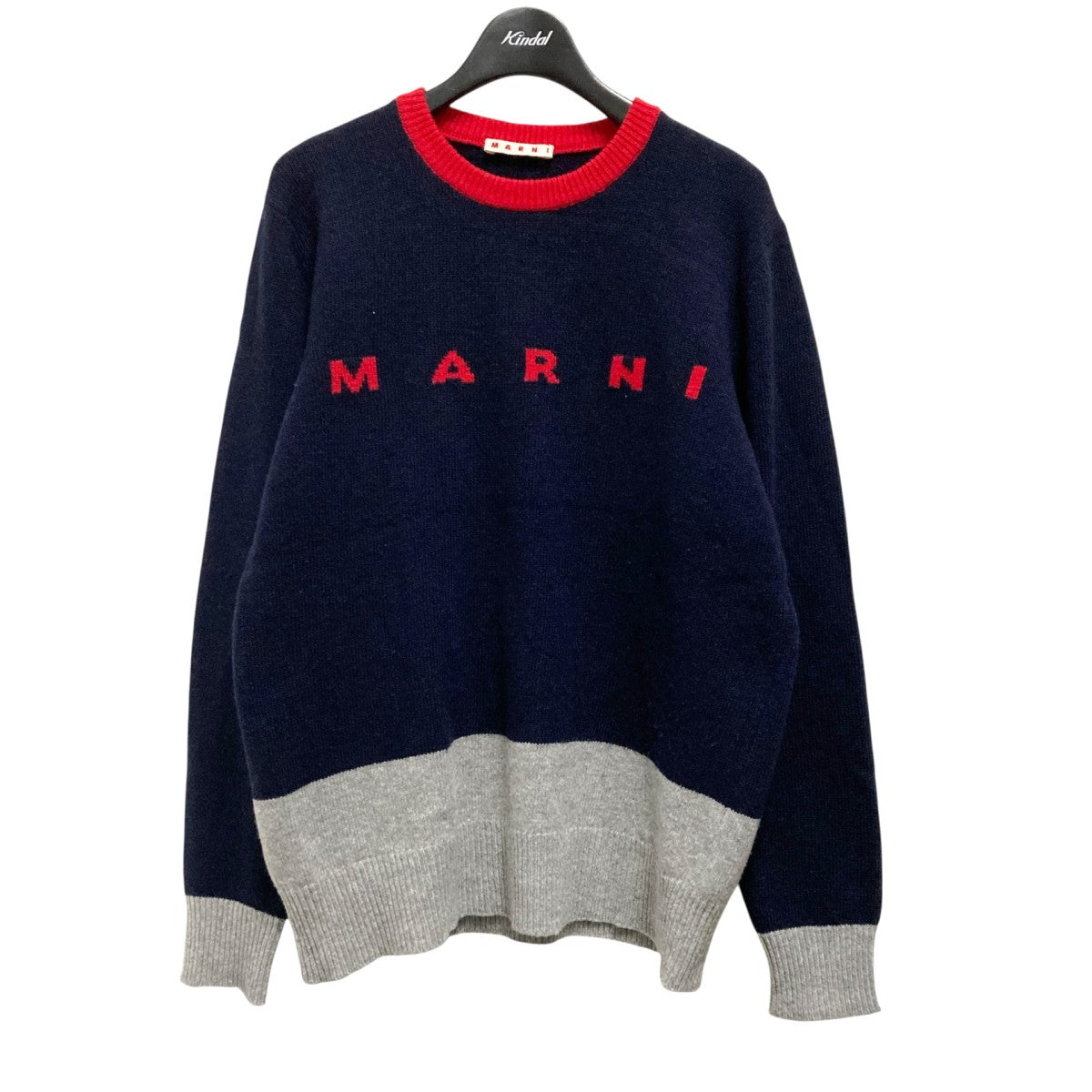 MARNI マルニ　ドライバーズニット　Lサイズ　ネイビー MARNI マルニドライバーズニットLサイズネイビー