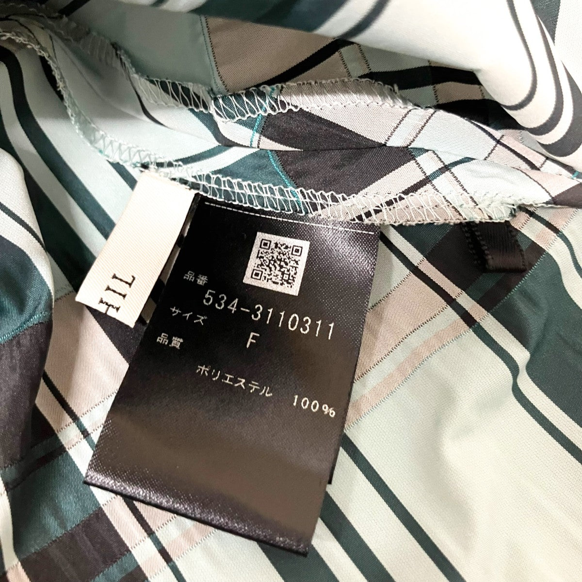 LE PHIL チェックシャツブラウス534 3110311 古着・中古-4枚目のアイテム画像