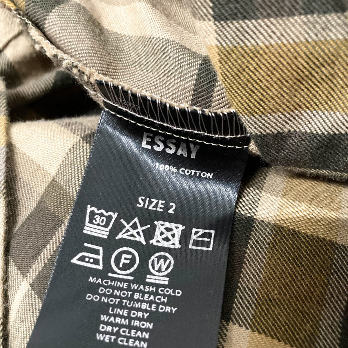 DRAPE SHIRTチェックシャツES15SH 01