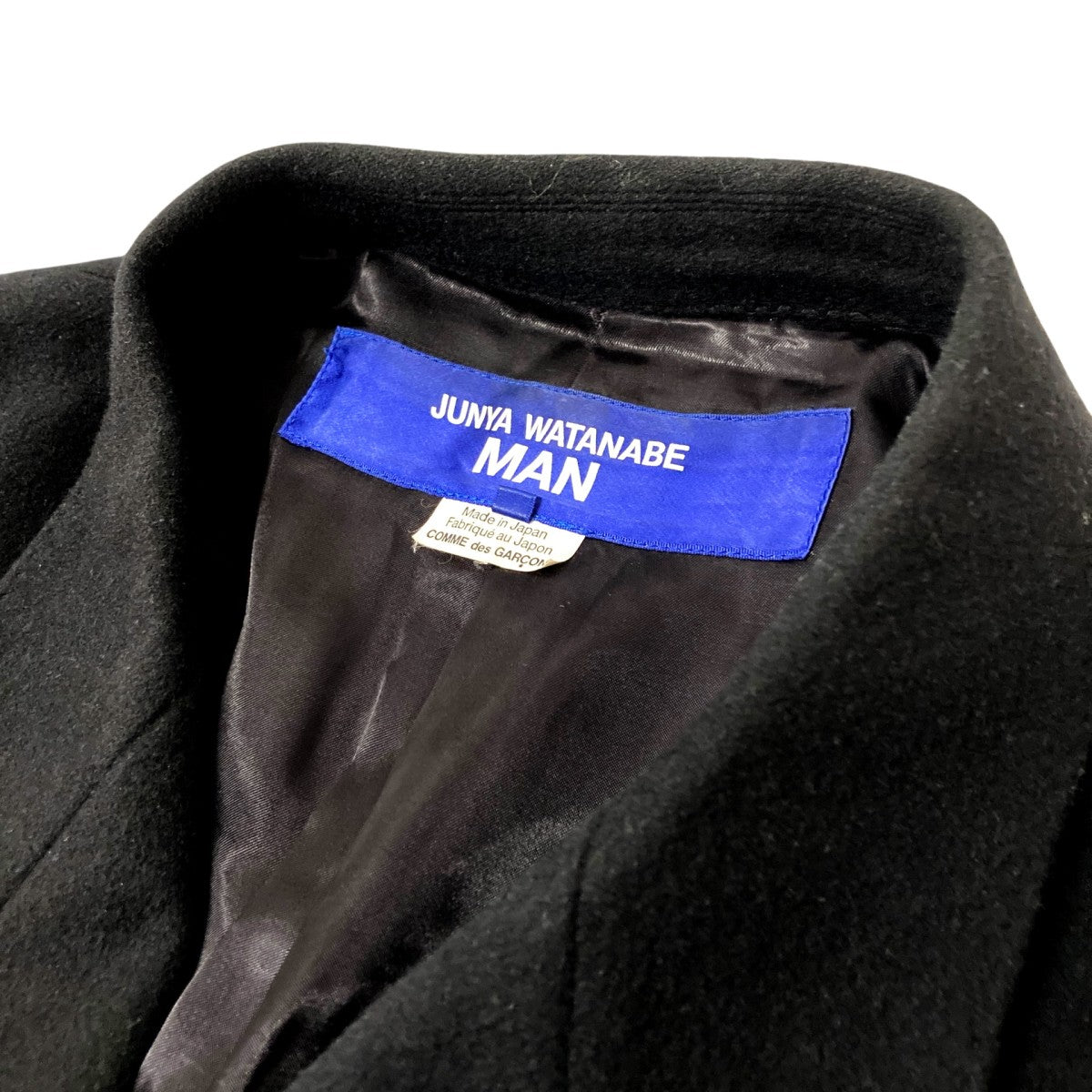 希少　01年製 ジュンヤワタナベ コムデギャルソン ウール ピーコート S CDG JUNYA WATANABE MAN(ジュンヤワタナベコムデギャルソンマン