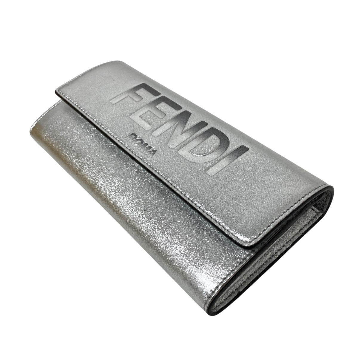 FENDI(フェンディ) エンボスロゴ長財布8M0251 8M0251 シルバー｜【公式