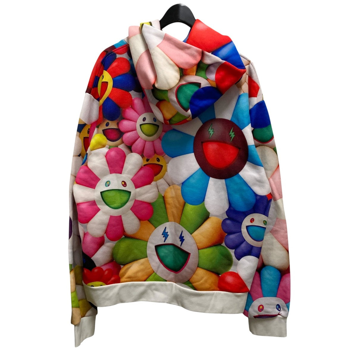 J．BALVIN×Takashi Murakami All Over Flowers Hoodie総柄パーカー 古着・中古-2枚目のアイテム画像