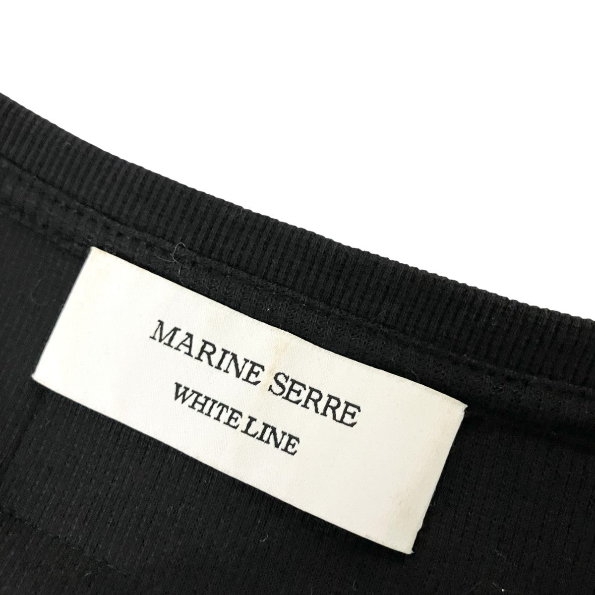 marine serre Organic Cotton Rib Tube DressシャツワンピースWDR057 CJER0011 古着・中古-5枚目のアイテム画像
