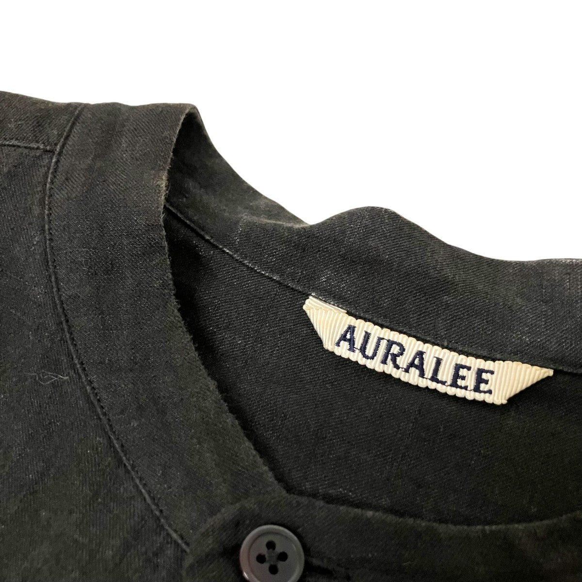 AURALEE リネンシャツA8SS03GL 古着・中古-4枚目のアイテム画像