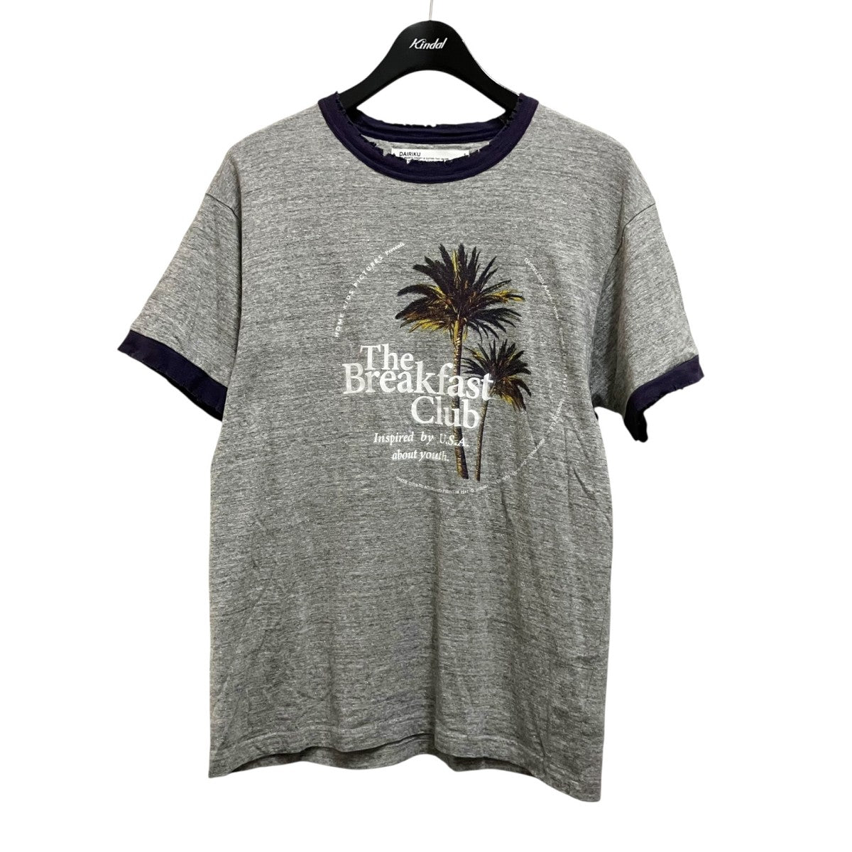DAIRIKU 21AWPalms Trim TeeプリントTシャツC10 古着・中古-1枚目のアイテム画像
