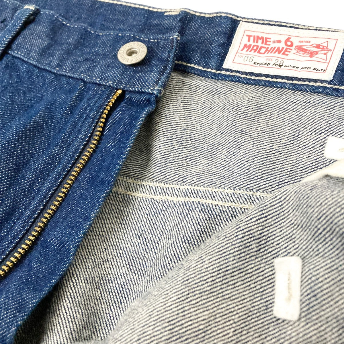 6(ROKU) BEAUTY＆YOUTH×timemachine LOOSE PAINTER JEANSデニムパンツ8651 599 0036 古着・中古-4枚目のアイテム画像