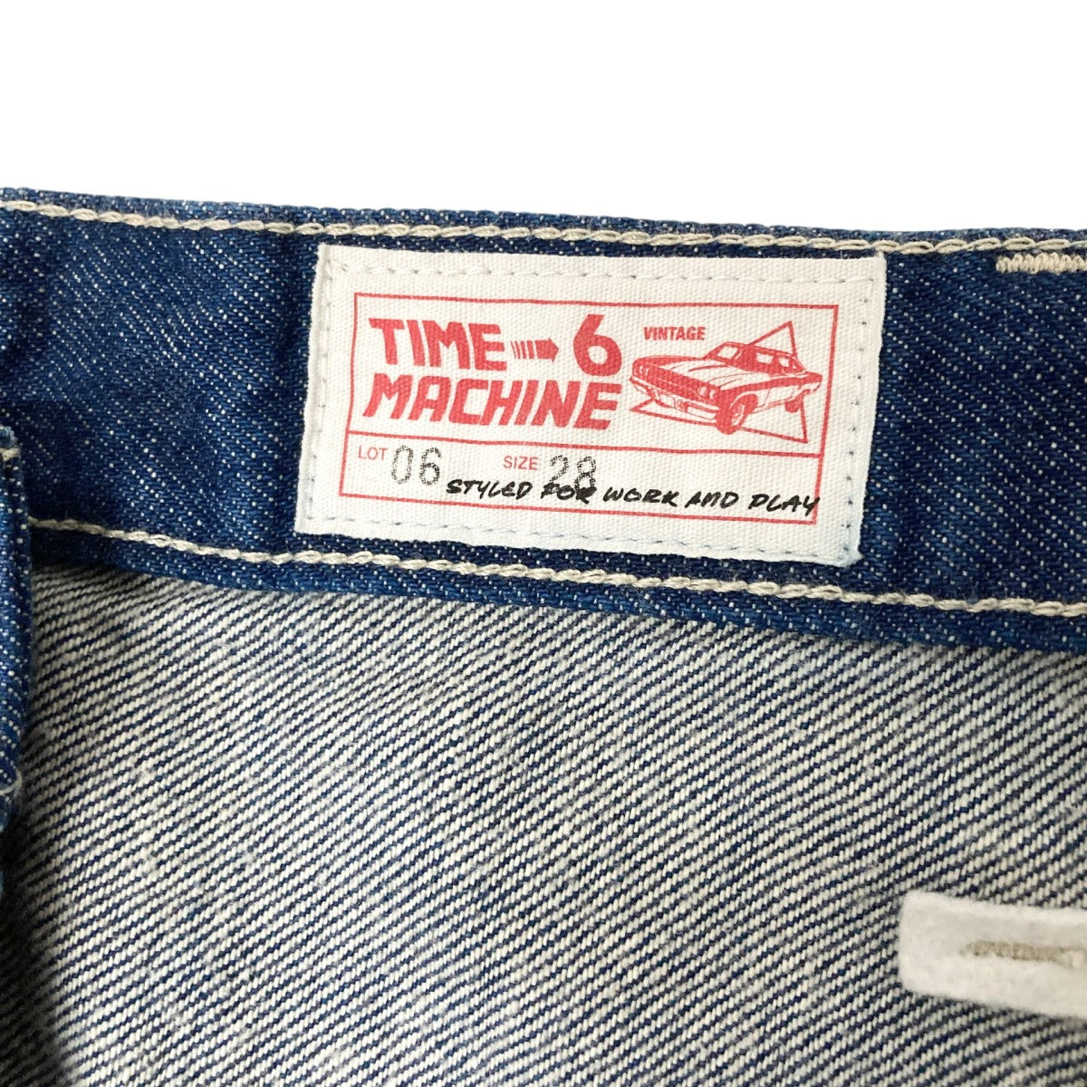 6(ROKU) BEAUTY＆YOUTH×timemachine LOOSE PAINTER JEANSデニムパンツ8651 599 0036 古着・中古-5枚目のアイテム画像
