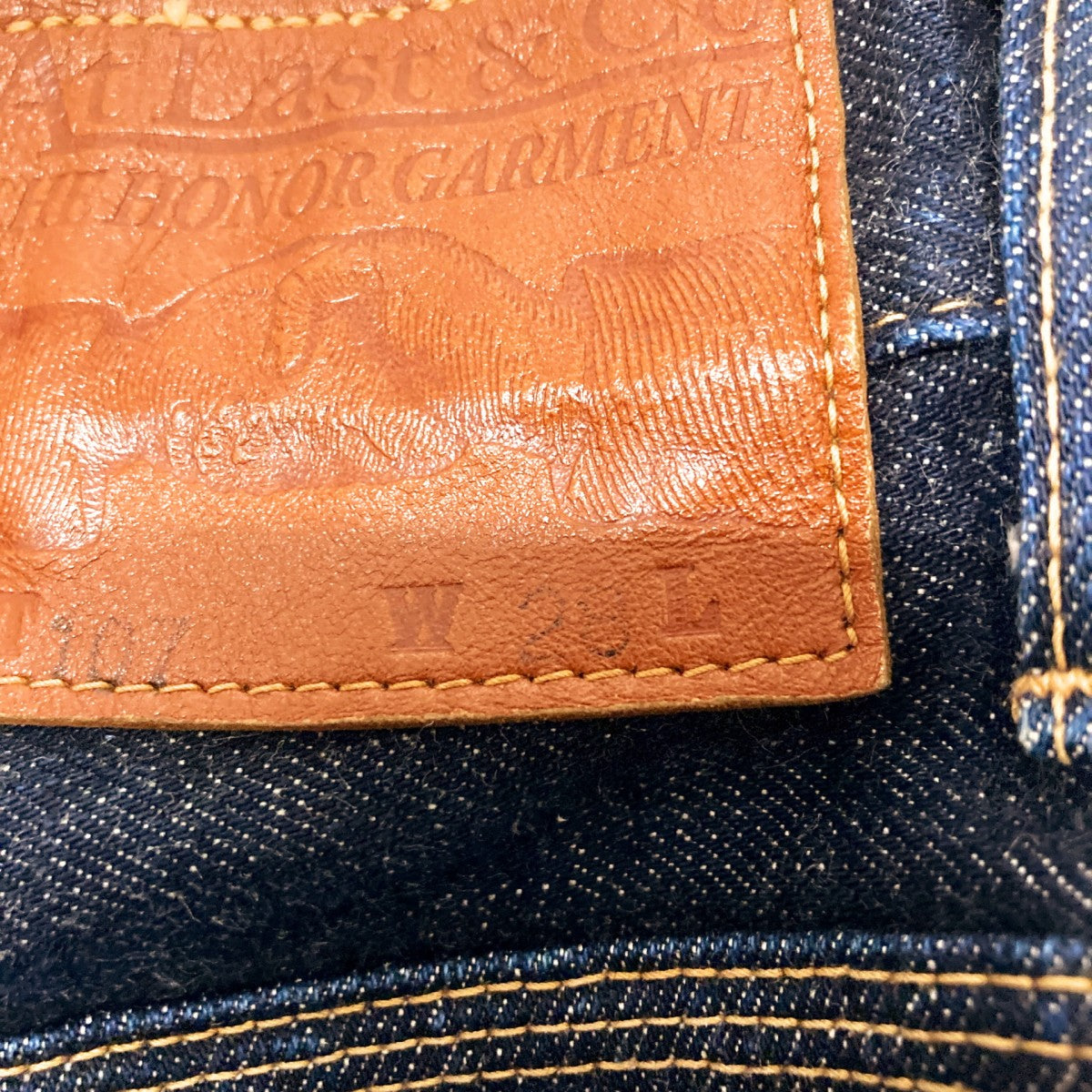 ATLAST ＆ CO(アットラスト) デニムパンツLot 107 Lot 107 インディゴ