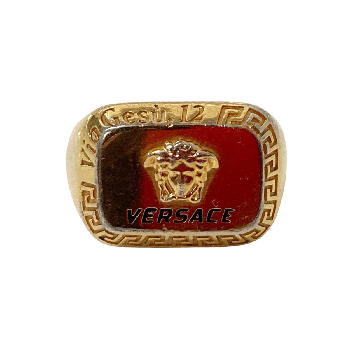 VERSACE(ヴェルサーチ) メデューサリング ゴールド サイズ 21|【公式 VERSACE(ヴェルサーチ) メデューサリング ゴールド サイズ 21|【公式