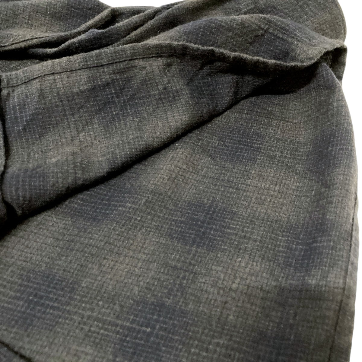 COMOLI(コモリ) ウールチェックオープンカラーシャツW03 02018 W03