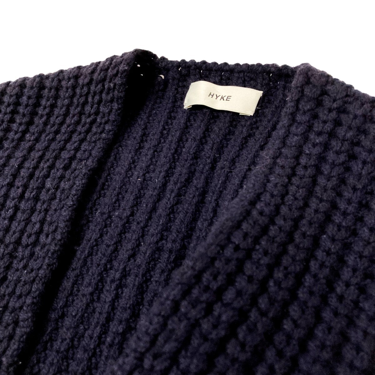 HYKE(ハイク) ニットベスト222 11287 222 11287 ネイビー｜【公式