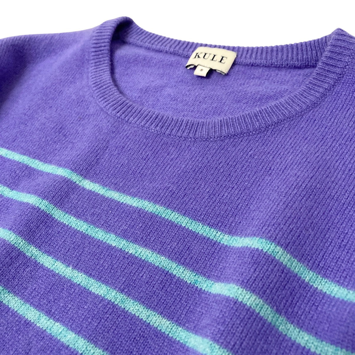 KULE×ESTNATION ボーダーカシミヤニット 古着・中古-3枚目のアイテム画像